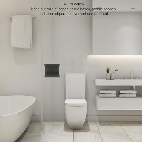 High-Quality Aluminum Toilet Paper Shelf Rustproof Space-Saving