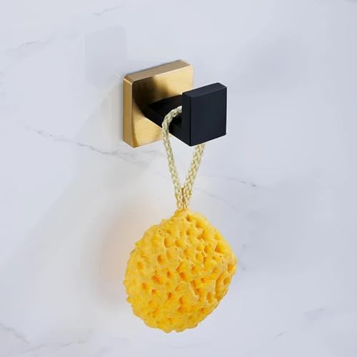 Sturdy Black Gold Towel Holder