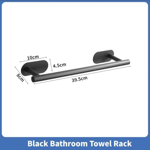 Towel Rack Holder Black Towel Rack for Bathroom