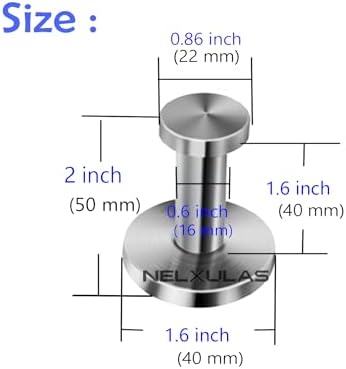 Elegant Stainless Steel Brushed Short Bath Towel Hooks Set of 6