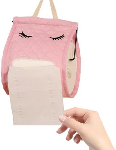 Cotton Cute Eyelash Shape Toilet Roll Organizer for Bathroom Kitchen