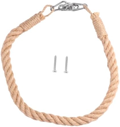 HOLIDYOYO Handmade Jute Rope Towel Rack