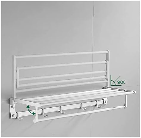 ALDEPO Towel Rail Towel Holder Punch Free Shower Rack Bathroom Organizing Essential