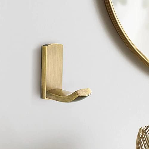BigBig Home 2-Piece Gold-Coat Brass Towel Hook