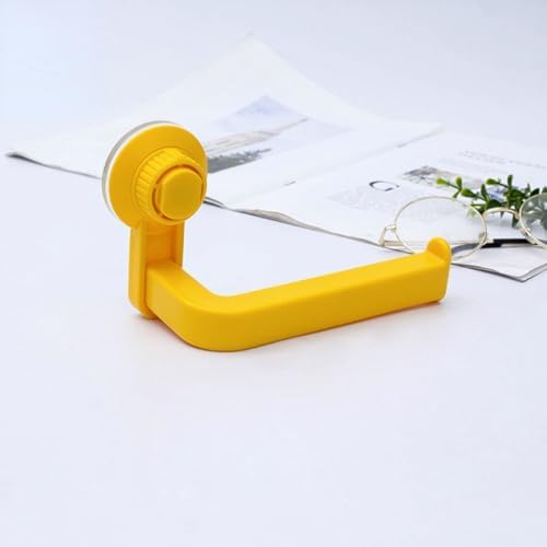 UJNHGQ Wall Mounted Toilet Paper Holder No Punching Waterproof Yellow