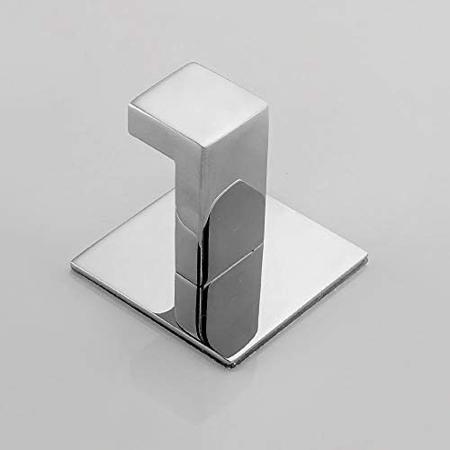 Stainless Steel Bathroom Towel Hook Self Adhesive No Screw Required Chrome