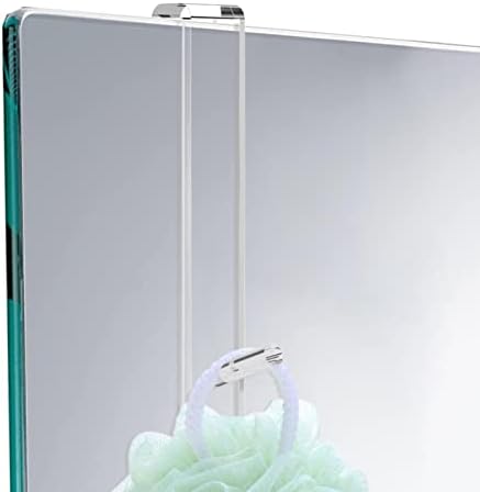 DNCG Clear Glass Shower Door Hook Easy Install Durable Organizing