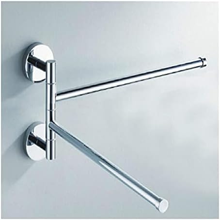 ANNBKAStainless Steel Towel Bar 2-Piece Elegant Space-Saving Towel Rack for Home Bathroom