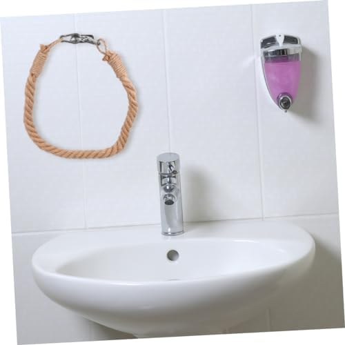 HoliBANNA Retro Toilet Paper Towel Holder with Nautical Rope Decor for Bathroom