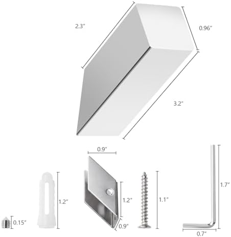 NIN_metric row Chrome Stainless Steel Towel Hooks Set for Bathroom Living Room