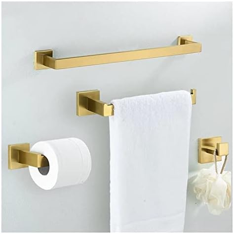 Stylish Robe Hook Towel Rail Set with Tissue Paper Holder - Christmas Reindeer Design