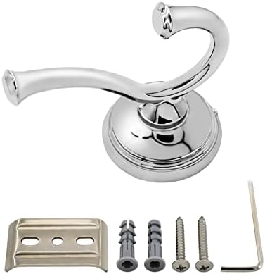 Lowcus 79735 Robe Hook Solid Chrome Durable hooks with mounting hardware