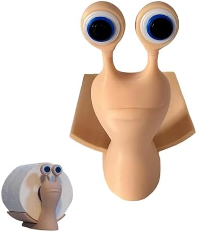 Get creative with Toilet Paper A Funny Sheep-Free Standing Bathroom Holder for Home Decor Snail with Big Eyes 1PCS