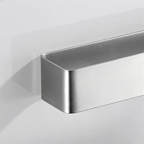Sturdy Towel Bar with Brushed Stainless Steel Self-Adhesive Wall-Hanging Towel Holder for Bathroom Kitchen Use