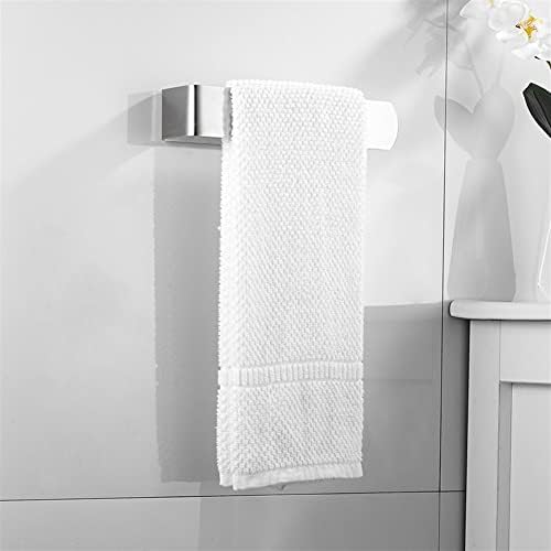 Sturdy Towel Bar with Brushed Stainless Steel Self-Adhesive Wall-Hanging Towel Holder for Bathroom Kitchen Use