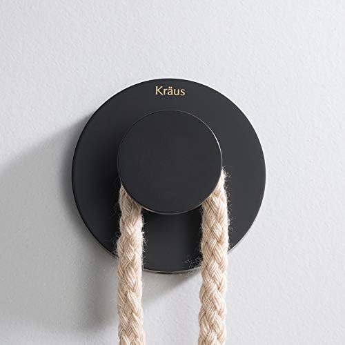 Sturdy Matte Black Bathroom Robe Towel Hook