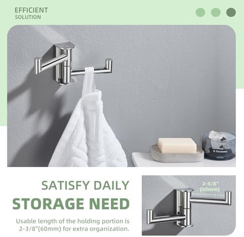 Angle Simple Swivel Robe Hook