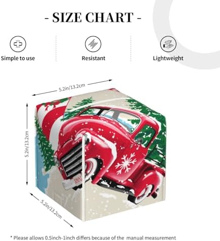 Merry Christmas 1 Print Leather Tissue Box Holder Durable Stylish Solution
