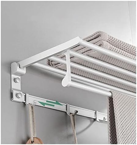 ALDEPO Towel Rail Towel Holder Punch Free Shower Rack Bathroom Organizing Essential