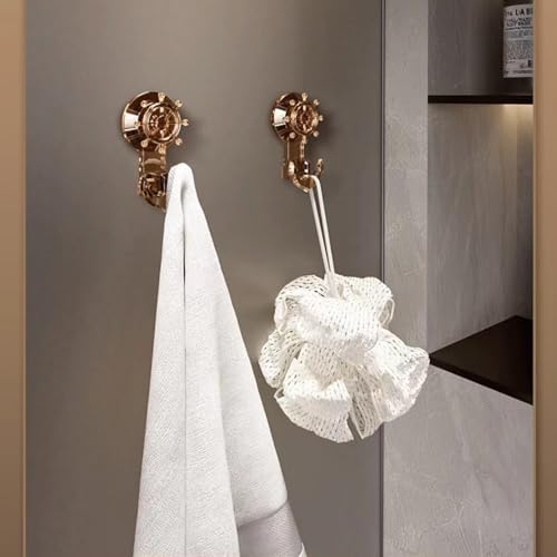 TittarniyaClear Acrylic Towel Glass Shelf Holder No Damage Wall-Mounted 3 Colors Brown