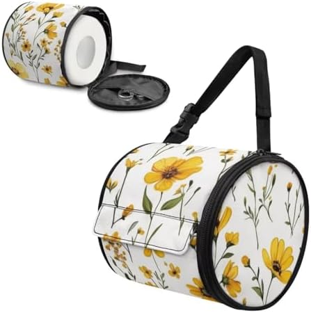 Vibrant toilet paper holder with adjustable straps and anti-stain protection