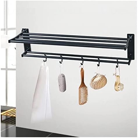 ALDEPO Aluminum Towel Rail Wall-Mounted Towel Hanger for Bathroom Home Use