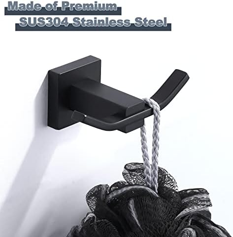 Sturdy Double Towel Hook for Bathrooms