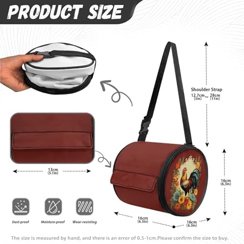 Floral Chicken Camping Toilet Paper Holder