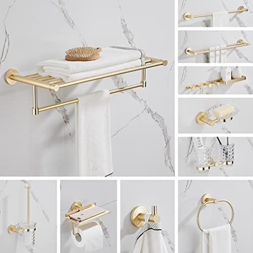 Beautiful Brushed Gold Towel Rack for Bathroom