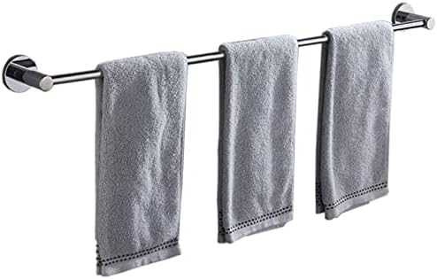 Durable Stainless Steel Towel Rack Silver Finish 70-100cm