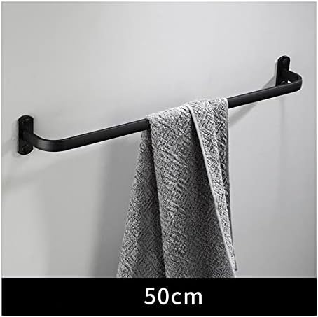 BOCbco Black Towel Rail for Bathroom 4050cm Wall-Mounted Towel Bar
