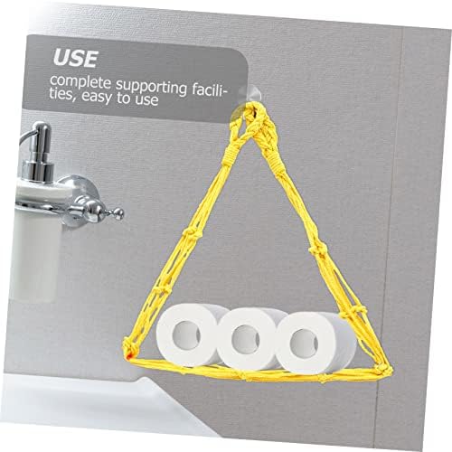 Set of 2 Rope Toilet Tissue Holders for Bathroom Storage