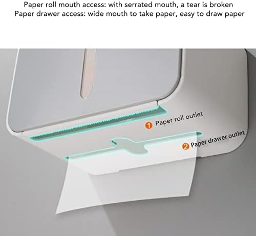 Wall-Mounted Toilet Paper Holder Box Double Outlet
