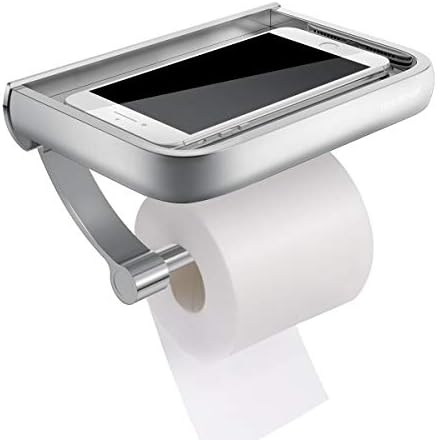 Tissue Holder Wall-Mounted Phone Storage for Bathroom