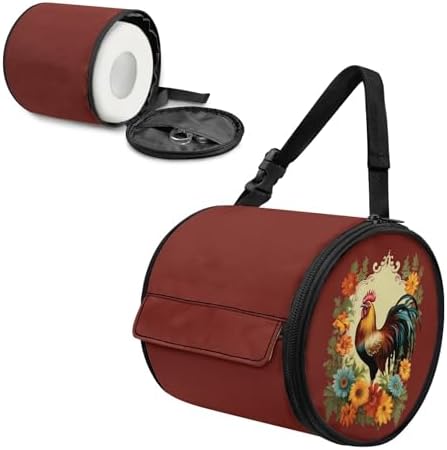 Floral Chicken Camping Toilet Paper Holder