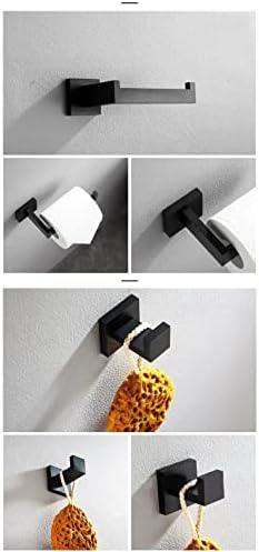 Sturdy Black Towel Bar for Bathroom Designers