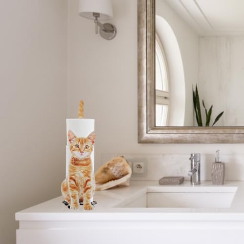 Cute Cat Toilet Paper Holder - 3 Roll Capacity