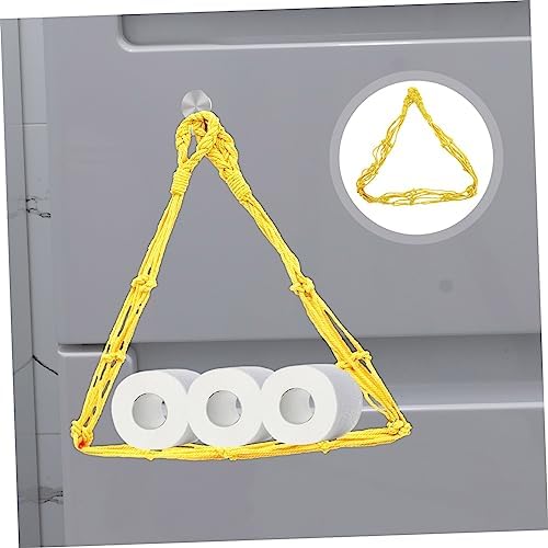 Jojofuny Wall-Mounted Toilet Paper Holder Durable csv Cotton Rope organizer