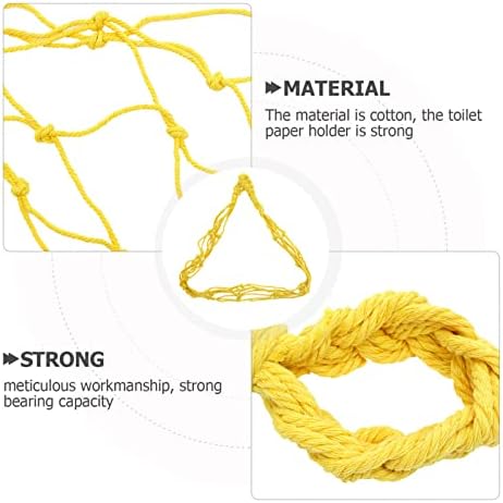 Cabilock 2-Piece Cotton Macrame Toilet Paper Holder