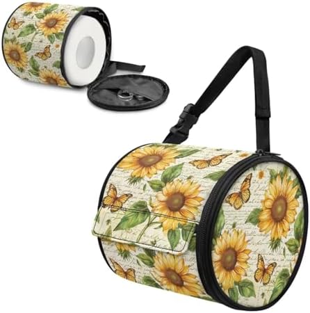 Sunflower Butterfly Toilet Paper Holder