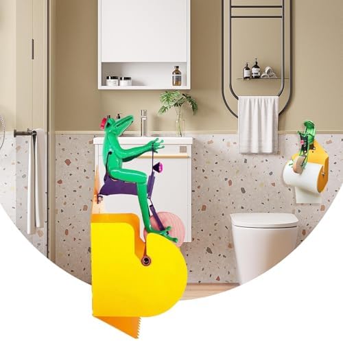 Frog Tissue Holder - Durable Humorous Space-Saving for Bathroom Decor