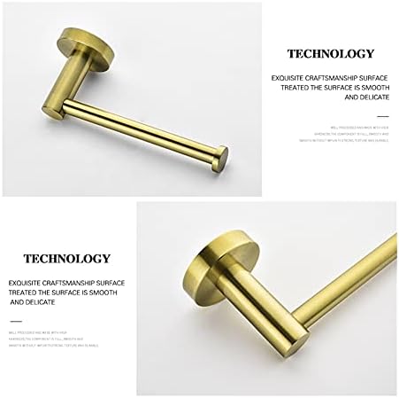 Bathroom Accessory Set Gold Towel Bar Double Towel Holder