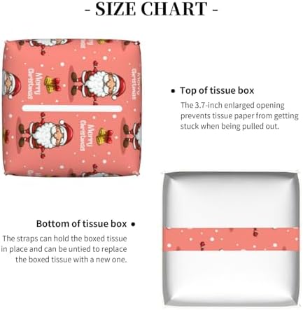 Santa Claus Leather Tissue Box Holder