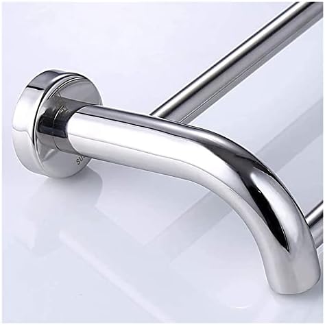 ALDEPO Polished Stainless Steel Towel Rail Bathroom Kitchen Shower Towel Holder Double Bar Design