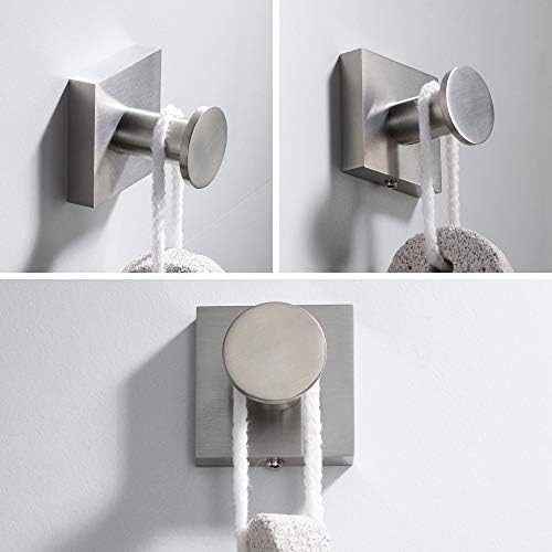 Kraus Ventus Bathroom Robe Towel Hook Solid Brass Finish