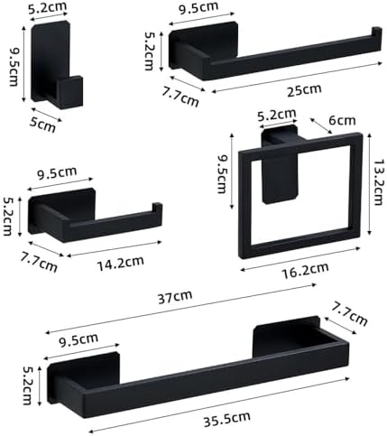 Premium Self-Adhesive Bathroom Hardware Set