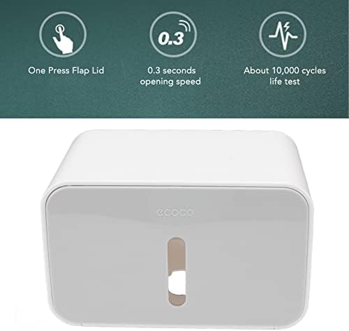 Wall-Mounted Toilet Paper Holder Box Double Outlet