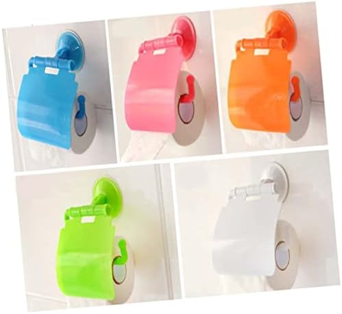 DOITOOL 2Pack Box Toilet Paper Roll Holder Suction Cup Wall-Mounted