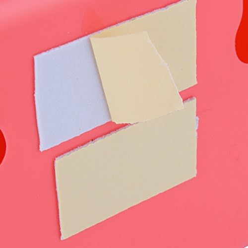 Coral Pink Plastic Bathroom Sticky Toilet Roll Hanger Holder Rack
