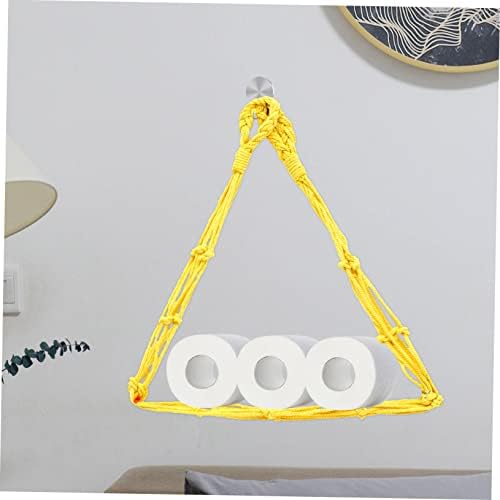 Gadpiparty Cotton Roped Paper Roll Holder Easy Install for Bathroom